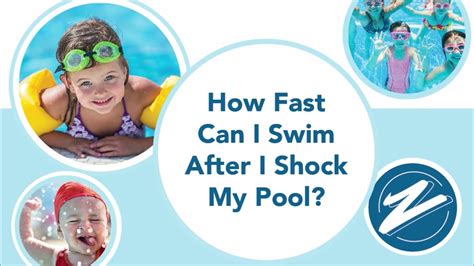 how long after shocking pool can i swim